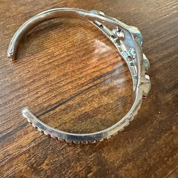 Handcrafted‎ Boho Native American Cuff Open Bangle, Turquoise Stones, Gift Box - Picture 6 of 6